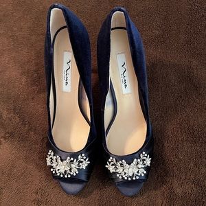 Navy Formal heels by Nina size 9.5